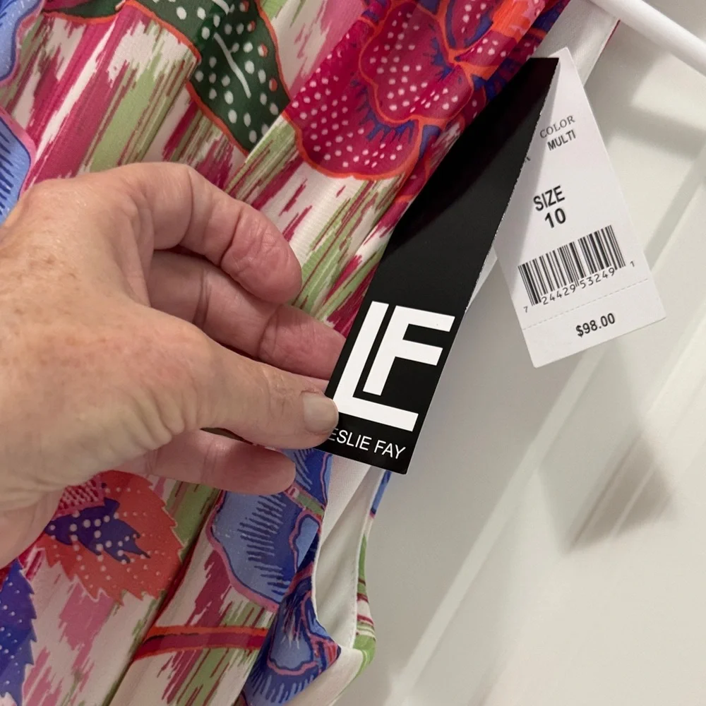 LF Floral Halter Maxi Dress in Pink, Blue, Green - Picture 4 of 5